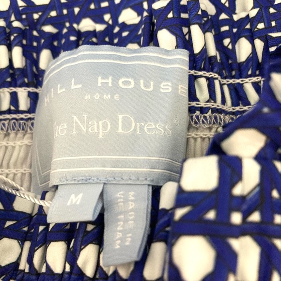 Hill House The Elizabeth Nap Dress in Blue Basketweave/Size M - Picture 14 of 16